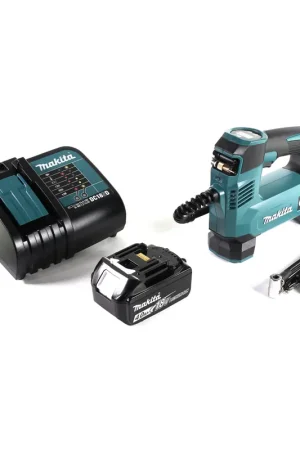 Offre Exclusive Makita DMP 180 RM1 compresseur à batterie 18 V 8,3 bar + 1x batterie 4,0 Ah + chargeur