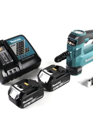 Makita DMP 180 RT Compresseur sans fil 18 V 8,3 bar + 2x Batteries 5,0 Ah + Chargeur Seulement Aujourd'hui