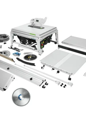 Festool TKS 80 EBS Set Scie circulaire de table 254mm 2200W + Lame de scie circulaire spéciale TF80 A (575828)(575978) Authentique