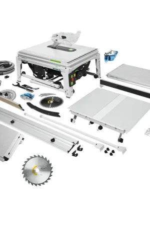 Festool TKS 80 EBS Set de scie sur table 2200 watts 254 mm + Lame de scie circulaire Panther PW24 + 1x Cartouche KT-TKS 80 (575828) (575977) (575851) Bon Marché