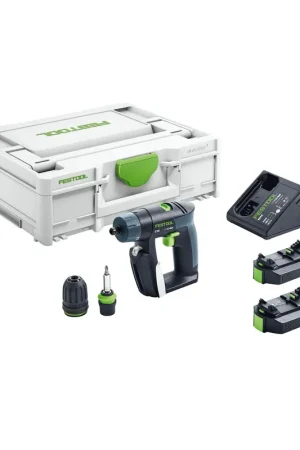 Must-Have Festool CXS Li 2,6 Plus Perceuse-visseuse sans fil 10,8 V ( 576092 ) 16 Nm + 2x Batteries 2,6 Ah + Chargeur + Coffret de transport - ( successeur de 564531 )