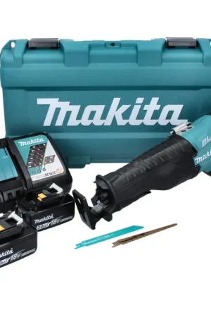 Produit De Marque Makita DJR187RFK Scie récipro sans fil 18V Brushless + 2x Batteries 3,0 Ah + Chargeur + Coffret