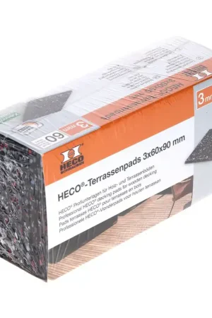HECO Pads terrasse en caoutchouc, antidérapant 3 mm 60 pcs ( 49770 ) Réduction