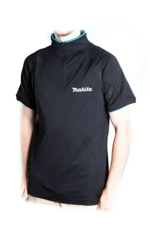 Meilleur Choix Makita Chemise vélo T-shirt taille L 100% polyester (98P138-L) couleur noir