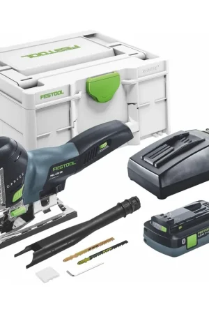 Affaire À Saisir Festool CARVEX PSC 420 HPC 4,0 EBI-Plus Scie sauteuse pendulaire sans fil 18 V ( 576525 ) 120 mm Brushless + 1x batterie 4,0 Ah + chargeur + systainer
