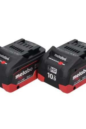 Metabo LiHD Jeu de 02 Batteries 18 V 10,0 Ah système CAS (2x 625549000) Retour Gratuit