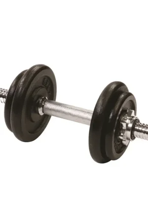 Set d'haltères en fonte 10 kg (YLDS10) - 1x Barre d'haltères + 2x 2,5 kg + 2x 1,25 kg Marque