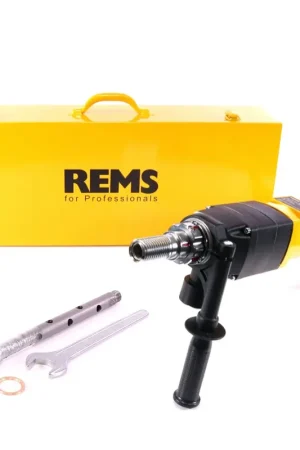 Rems Picus DP Carotteuse diamanté Basic Pack (180016 R220) + Set d'accessoires - 5 pièces + Valise de transport Vente Directe