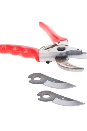 Shogun Sécateur à rose manche aluminium lame chromée (355) + 2x Lames de rechange - Fabriqué au Japon Prix Promo
