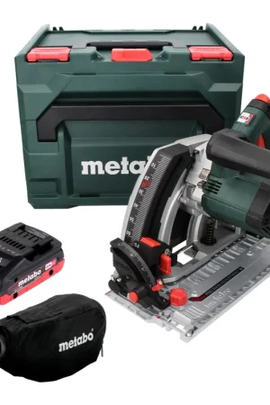 Metabo KT 18 LTX 66 BL Scie circulaire plongeante sans fil 18 V 165 mm + 1x Batterie 4.0 Ah + Coffret metaBOX - sans chargeur Commande En Gros