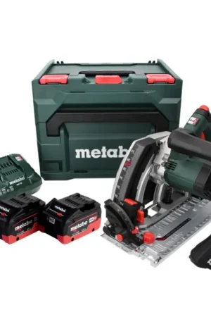 Offre Spéciale Metabo KT 18 LTX 66 BL Scie circulaire plongeante 18 V 165 mm + 2x Batteries 8.0 Ah + Chargeur + Coffret metaBOX