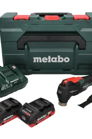 Affaire À Saisir Metabo MT 18 LTX BL QSL Outil multifonction sans fil 18 V sans balais Starlock Plus + 2x Batteries 4,0 Ah + Chargeur + Coffret metaBOX