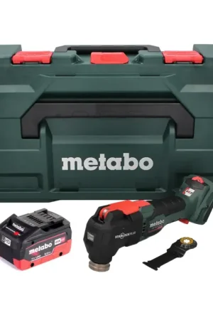 Promotion Saisonnière Metabo MT 18 LTX BL QSL Outil multifonction sans fil 18 V sans balais Starlock Plus + 1x Batterie 8,0 Ah + Coffret metaBOX - sans chargeur
