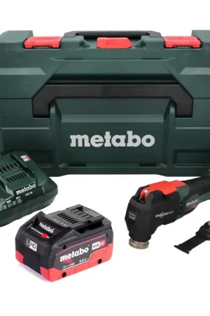 Certifié Metabo MT 18 LTX BL QSL Outil multifonction sans fil 18 V sans balais Starlock Plus + 1x Batterie 8,0 Ah + Chargeur + Coffret metaBOX