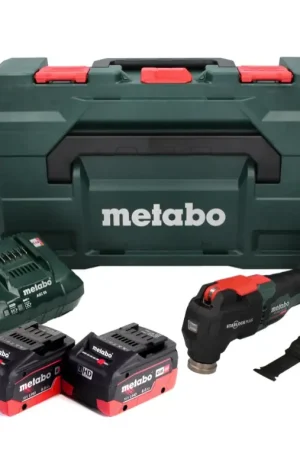 Retour Gratuit Metabo MT 18 LTX BL QSL Outil multifonction sans fil 18 V sans balais Starlock Plus + 2x Batteries 8,0 Ah + Chargeur + Coffret metaBOX