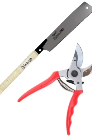 Meilleur Choix Shogun Sécateur / Sécateur à branche / Sécateur à rosier ( 355 ) +1 Lame de scie à bois universelle Shogun Japan ( OK-265RC ) - fabriquée au Japon
