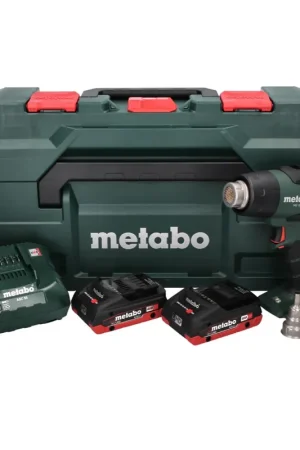 Metabo HG 18 LTX 500 Pistolet à air chaud sans fil 18V 300 - 500°C + 2x Batteries 4,0Ah + Chargeur + Coffret MetaBox Soldes