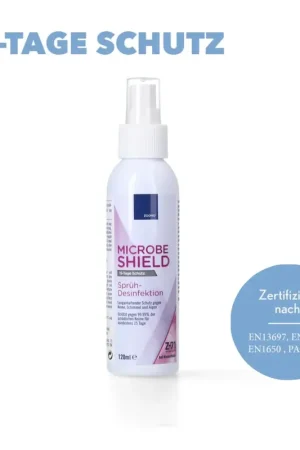 Zoono Z-71 Micobe Shield désinfectant de surface 120 ml protection pour au moins 15 jours sur les surfaces contre 99,99 % de tous les germes ( certifié selon PAS 2424 / EN13697 / EN1276 / EN1650 ) Marque