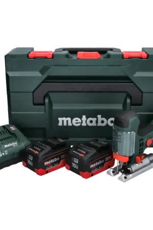 Petit Prix Metabo STA 18 LTX 100 Scie sauteuse sans fil 18 V (601002840) + 2x Batteries 10,0 Ah + Chargeur + Coffret MetaLoc