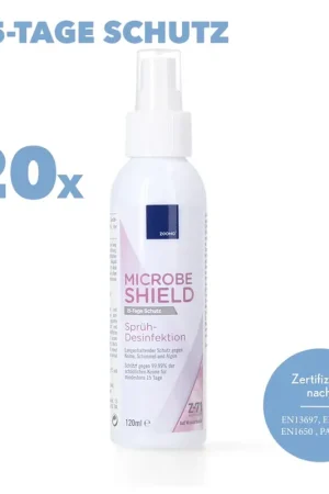 Zoono Z-71 Micobe Shield Désinfectants de surface 120 ml - 20x pièces (certifié selon PAS 2424 / EN13697 / EN1276 / EN1650) Retour Gratuit