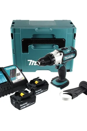 Makita DDF 451 RGJ Perceuse-visseuse sans fil 18 V 80 Nm + 2x Batteries 6,0 Ah + Chargeur + Makpac Must-Have