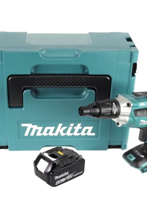 Super Prix Makita DFS 251 G1J Visseuse pour cloisons sèches sans fil Brushless 18V + 1x Batterie 6,0Ah + Coffret Makpac - sans chargeur