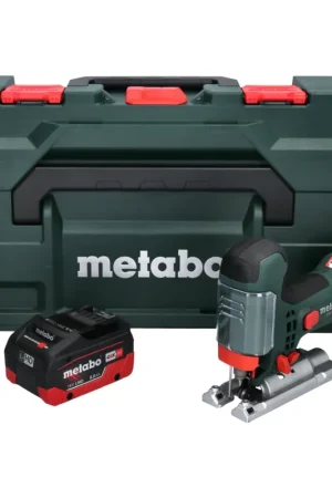 Prix Réduit Metabo STA 18 LTX 100 Scie sauteuse sans fil 18V + 1x Batterie 8,0 Ah + Coffret MetaBOX - sans chargeur