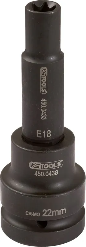 Prix Promo KS TOOLS 3/4' Douilles à chocs Torx E, longues, E18 ( 450.0451 )