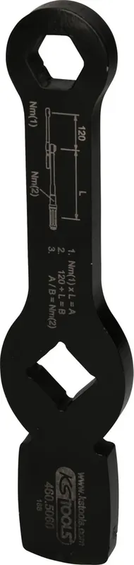KS TOOLS Clé à chocs 3/4' à six pans avec 2 surfaces d'impact, 30 mm ( 460.5061 ) Offre Limitée