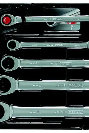 KS TOOLS Jeu de clés mixtes à cliquet GEARplus 5pcs 5/16'-3/4' ( 503.4202 ) Offre Limitée