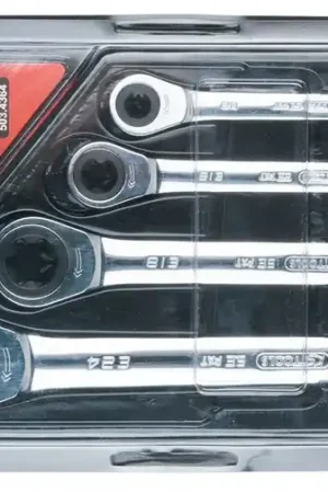 Commande En Gros KS TOOLS Jeu de clés polygonales à cliquet TORX GEARplus, 4 pcs ( 503.4364 )