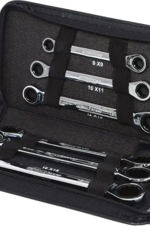 Certifié KS TOOLS Jeu de clés polygonales à cliquet GEARplus, 6 pcs etui ( 503.4557 )