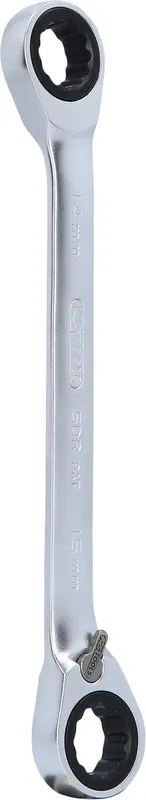 KS TOOLS Clé polygonale à cliquet réversibles GEARplus, 14x15 mm ( 503.4576 ) Marque
