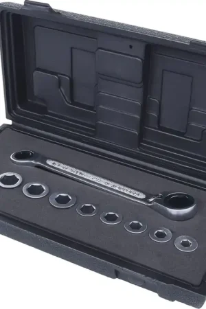 KS TOOLS Jeu de clés polygonales à cliquet réversible GEARplus 10 pcs ( 503.4645 ) Promotion