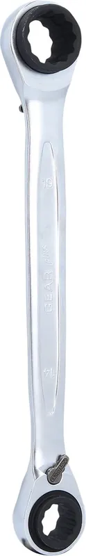 Acheter Direct KS TOOLS 4 in 1 GEARplus umschaltbar Doppel-Ratschenringschlüssel, 14x17x18x19mm ( 503.4657 )