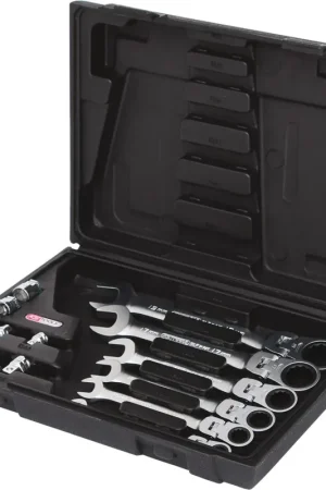 Soldes KS TOOLS Jeu de clés mixtes à cliquet à tête inclinable à verrouillage GEARplus, 12 pcs avec adaptateurs ( 503.4867 )