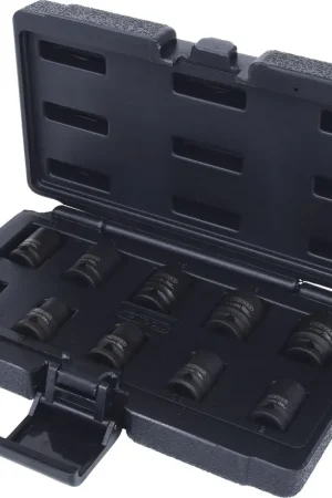 KS TOOLS 3/8' Jeu de douilles à chocs, 10 pcs12 pans, courtes ( 515.0950 ) Prix Réduit