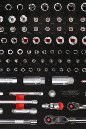 Offre Exclusive KS TOOLS Jeu de clés à douille 1/4''+ 3/8' dans insert en mousse, 142 pcs ( 811.1142 )