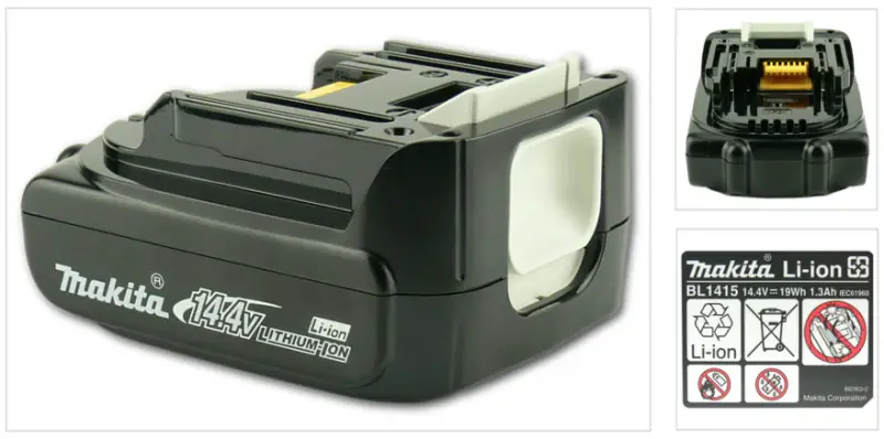 Nouvel Arrivage Makita BL 1415 Batterie, 14,4 V, 1,3 Ah, Li-Ion (194558-0)