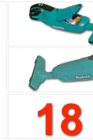 Populaire Makita BCL 182 Z 18V Li-ion Aspirateur à batterie VERT Solo - seulement l'appareil sans accessoires, sans batterie & chargeur