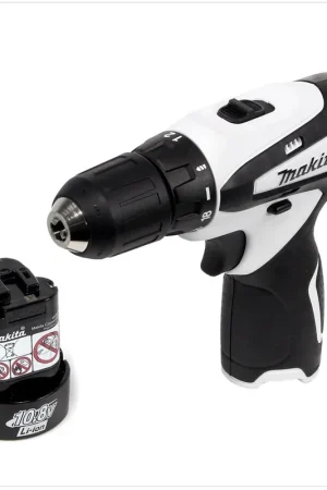 Makita DF 330 D Perceuse-visseuse sans fil 10,8 V Li-Ion BLANC + 1x Batterie Makita BL1013 1,3 Ah - sans chargeur, sans coffret Remise