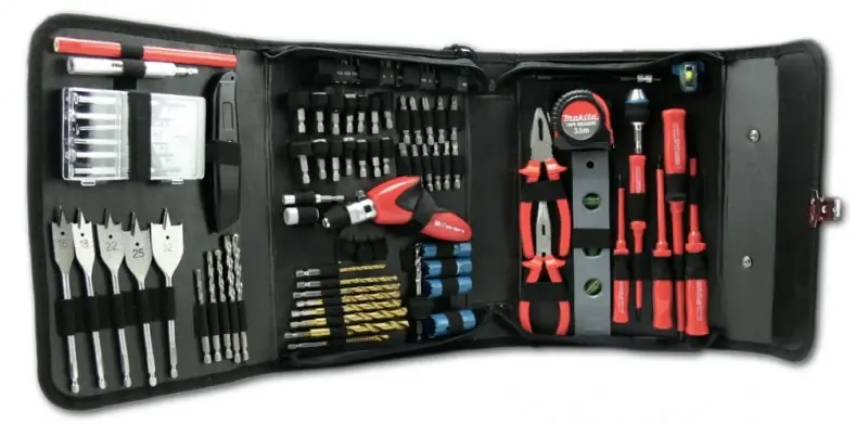 Vente Flash Makita Trousse à outils d'électricien avec pochette P-46517 - 96 pièces.