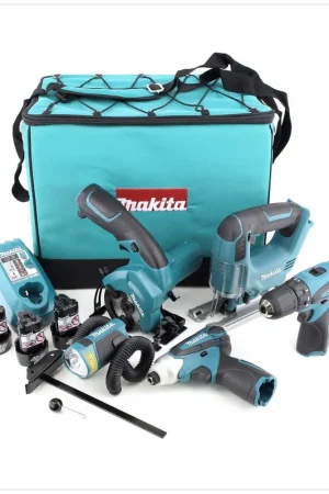 Commander Vite Makita DK 1474 X1 10,8 Coffret d'outils sur batterie Li-Ion avec 5 machines + 3x batterie + chargeur dans un sac