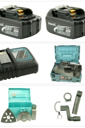 Dernier Modèle Makita BTM50 RFJX1 Ensemble d'outils multifonctions avec batterie Li-ion 18 V