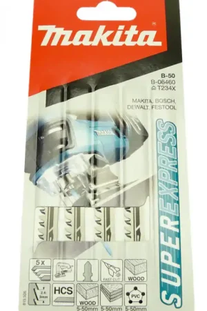 Commander Vite Makita Jeu de 5 lames de scie B-50 B50 pour scies sauteuses Makita, Bosch, Dewalt et Festool