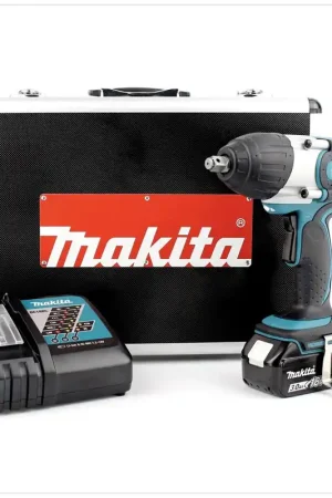 Makita DTW 450 RF1E Visseuse à percussion sans fil 18V Li-ion + 1x Batterie Makita BL1830 B + Chargeur DC18RC + Coffret en aluminium Satisfait Ou Remboursé