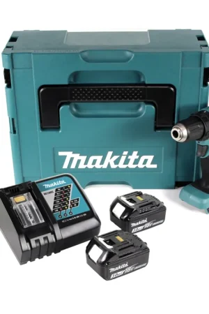 Offre Limitée Makita BDF 459 RFJ Perceuse-visseuse sans fil 18V 45Nm + 2x Batteries 3,0Ah + Chargeur + Coffret Makpac 2