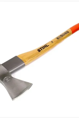 STIHL Hache de bûcheron 70 cm, 1550 g - Manche en hickory avec revêtement en caoutchouc (00008811957) Haute Qualité