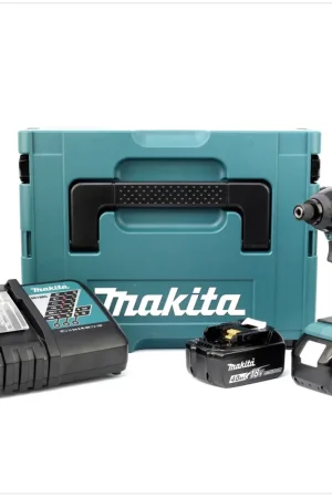 Top Vente Makita DTD 129 RMJ Visseuse à percussion sans fil 18 V + 2x Batteries BL1840 B + Chargeur DC18RC + MAKPAC