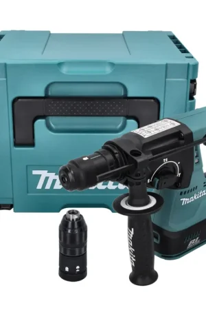 Retour Gratuit Makita DHR 243 ZJ Perforateur-burineur sans fil, sans balai, SDS-Plus, 18 V, 2 J + Makpac - sans batterie, sans chargeur